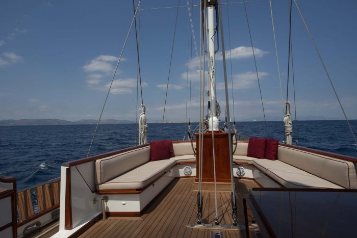 Lamadine sailing yacht deck